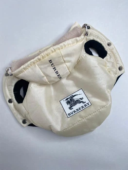 Жилетка для собак на флісі Burberry молочний розмір L 2000000010397 (J 004)
