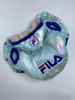 Жилетка для собак на флісі FILA блакитний перламутр розмір L 2000000023908 (J 009)