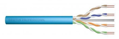 Kabel LAN DIGITUS UTP Cat.6A solid CU simplex 500 m Niebieski (DK-1614-A-VH-5)