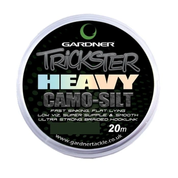 Поводочний матеріал Gardner TRICKSTER HEAVY CAMO Silt, 25lb, 11,3 кг (XTRIH25S)