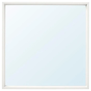 Зеркальное стекло ИКЕА НИССЕДАЛЬ белый, 65x65 см 203.203.12