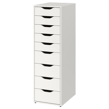 Тумба с ящиками ИКЕА АЛЕКС 9 ящиков, 36x116 см 904.861.39