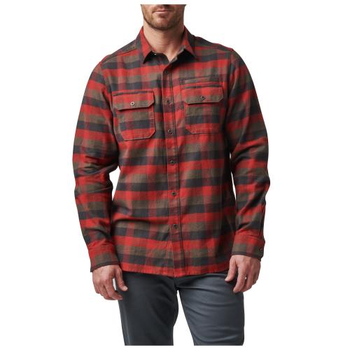 Сорочка Тактична 5.11 Tactical Lester Long Sleeve Shirt, Red Bourbon Plaid, L