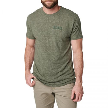 Футболка З Малюном 5.11 Tactical Triblend Legacy Short Sleeve Tee, Military Green Heather, Xl