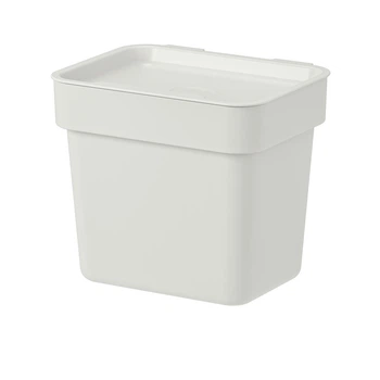 Контейнер с крышкой IKEA ХОЛЛБАР светло-серый, 3 л 904.321.94
