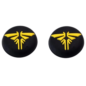 Силиконовые накладки на стики The Last of Us для геймпадов Sony DualShock PS4 / DualSense PS5 / Xbox Series|One (2шт., Yellow) [393299253]