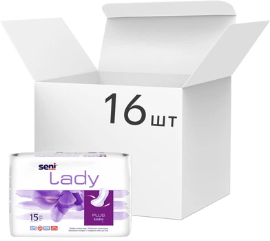 Упаковка прокладок урологічних Seni Lady Plus 15 шт x 16 упаковок (5900516179984)