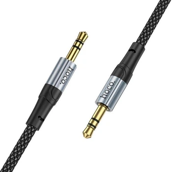 Аудио Кабель AUX - Hoco UPA26 (1 метр, Aux 3.5mm - Aux 3.5mm, TPE) - Черный