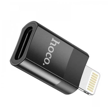 Адаптер-переходник Hoco UA17 Lightning To Type C для смартфонов и планшетов (Type-C, 2A, USB2.0 OTG) - Черный