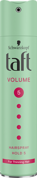 Лак для волосся Taft Volume Мегафіксація 5 250 мл (9000100728201)
