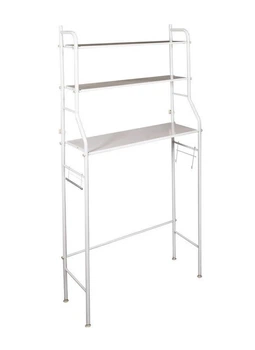 Полиця-стелаж над унітазом з нержавіючої сталі Toilet Rack R30895 White