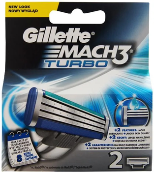 Wymienne wkłady do golenia Gillette Mach3 Turbo 2 szt (4902430722537)
