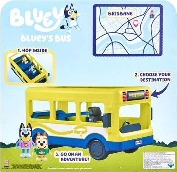 Ігровий набір Bluey Автобус з фігурками (0630996173459)