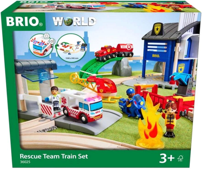 Zestaw do zabawy Brio World Rescue Team Train (7312350360257)