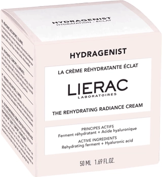 Krem do twarzy Lierac Hydragenist Illuminating Rehydrating Cream 50 ml (3701436910938)