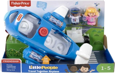 Zestaw do zabawy Fisher-Price Little People Samolot z figurkami (0887961961492)