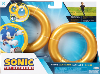 Кільця Jakks Sonic The Hedgehog Rings 2 шт (0192995416987)