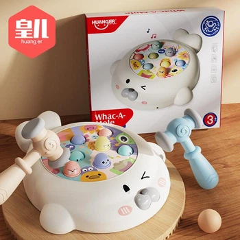 Детская развивающая музыкальная игрушка стучалка Huanger Whac-a-Mole арт. 7090