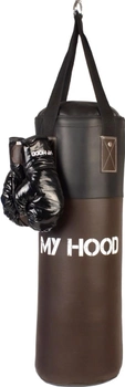 Zestaw bokserski My Hood Retro Brązowy-czarny 10 kg (5704035210452)