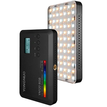 Лампа для видеосъемки Yongnuo YN120 RGB 3100 мАч 2500K-9000K Черный (1010-608-03)