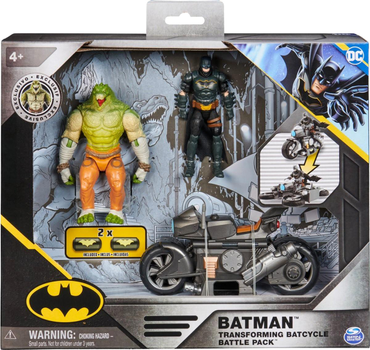 Zestaw do zabawy Spin Master DC Batman Transforming Batcycle Battle (0778988404348)