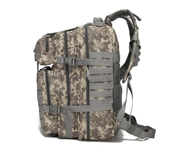 Тактический походный рюкзак на 45 л D3-GGL-306 Серый пиксель