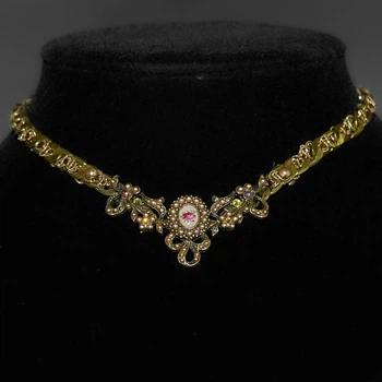 Намисто Michal Negrin "Перлина ночі" з кристалами та перлинами Swarovski