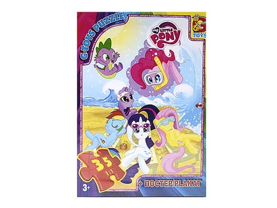 Пазли серії «Май Літл поні», 35 елементів G-Toys (MLP006)