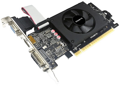 Відеокарта Gigabyte PCI-Ex GeForce GT 710 2048MB GDDR5 (64bit) (954/5010) (DVI, HDMI, VGA) (GV-N710D5-2GIL)