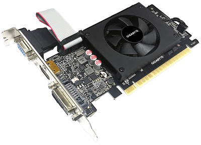Karta graficzna Gigabyte PCI-Ex GeForce GT 710 2048MB GDDR5 (64bit) (954/5010) (DVI, HDMI, VGA) (GV-N710D5-2GIL)