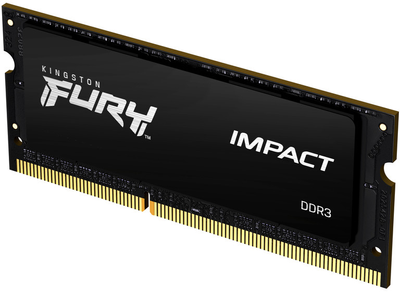 Pamięć Kingston Fury SODIMM DDR3L-1866 8192 MB PC3-14900 Impact Black (KF318LS11IB/8)