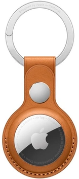 Skórzany brelok Apple dla AirTag z brelokiem do kluczy Golden Brown (MMFA3ZM/A)
