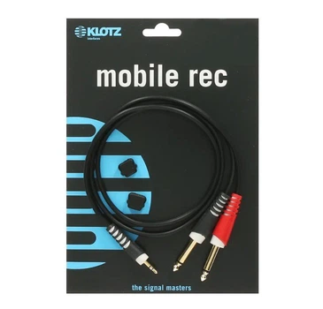 Коммутационный кабель Mini-Jack — 2хJack 6,3 1м KLOTZ AY5-0100