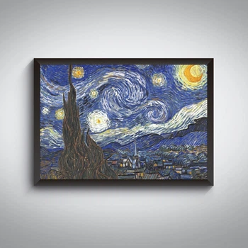 Постер картини Винсент ван Гог Звёздная ночь / Vincent van Gogh: The Starry Night