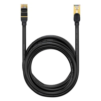 Патч-корд мережевий кабель Baseus high Speed Seven types of RJ45 10 Gigabit network cable (round cable) |30м