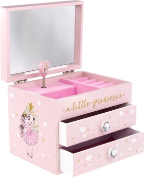 Pudełko na biżuterię Tinka Princess Różowe (7036578039046)