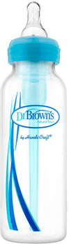 Пляшка для годування Dr. Brown's Standard Blue Baby Bottle 250 мл (72239311448)