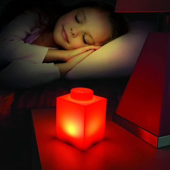 Lampka nocna silikonowa LEGO Classic Led Czerwona (4895028525538)