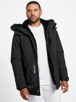 Зимова куртка чоловіча Guess X2RL14WF8E2 XL Чорна (7621701022790)