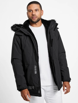 Зимова куртка чоловіча Guess X2RL14WF8E2 XL Чорна (7621701022790)
