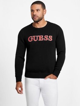 Sweter męski bawełniany Guess X2RR03Z2LN0 S Czarny (7621701122926)