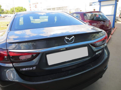 Спойлер лип на багажник Mazda 6 2013- ABS пластик, цвет черный KINDLE для Mazda 6 2013+ (8414)