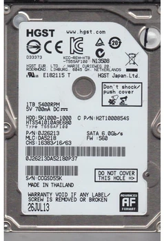Накопитель HDD 2.5" SATA 1Tb Hitachi (HGST) Travelstar 5K1000 5400rpm 8Mb (HTS541010A9E680)