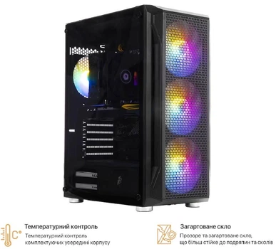 Компьютер 1stPlayer Xeon E5-2680 v4 / RTX 5070 12ГБ / 32ГБ DDR4 / SSD 1ТБ