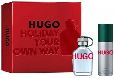 Набір для чоловіків Hugo Boss Hugo Man дезодорант 75 мл + Туалетна вода 150 мл (3616304099496)