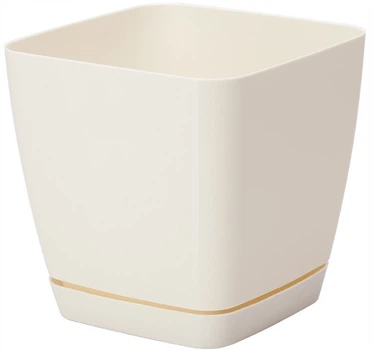 Горшок для цветов Toscana Kwadro-19 5 л белый Form-Plastic