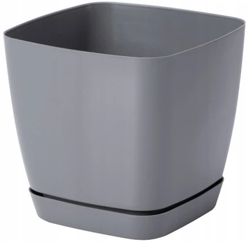 Горшок для цветов Toscana Kwadro-17 3,5 л серый Form-Plastic
