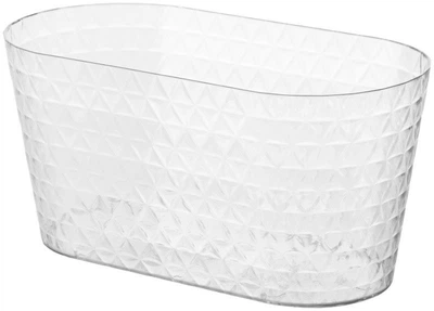 Кашпо Diamant-mini Oval-27 3,1 л прозрачный Form-Plastic
