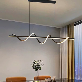 Люстра подвесная ЛЕД Light House LNF-17382 66W 120 см черная.