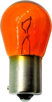 Лампочка 1-но конт. груша желтая 12V-21Вт PY21W BAU15s (Osram) 7507